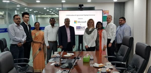 OEM contract with Microsoft Inc.